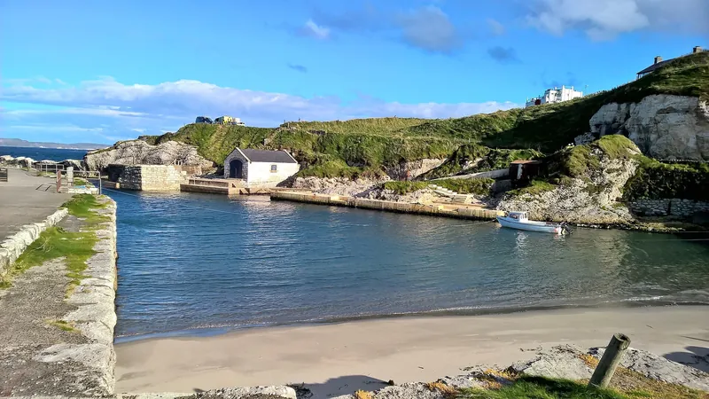 Ballintoy Harbour on the Causeway Coast, the Lordsport harbor of the Iron Islands on screen